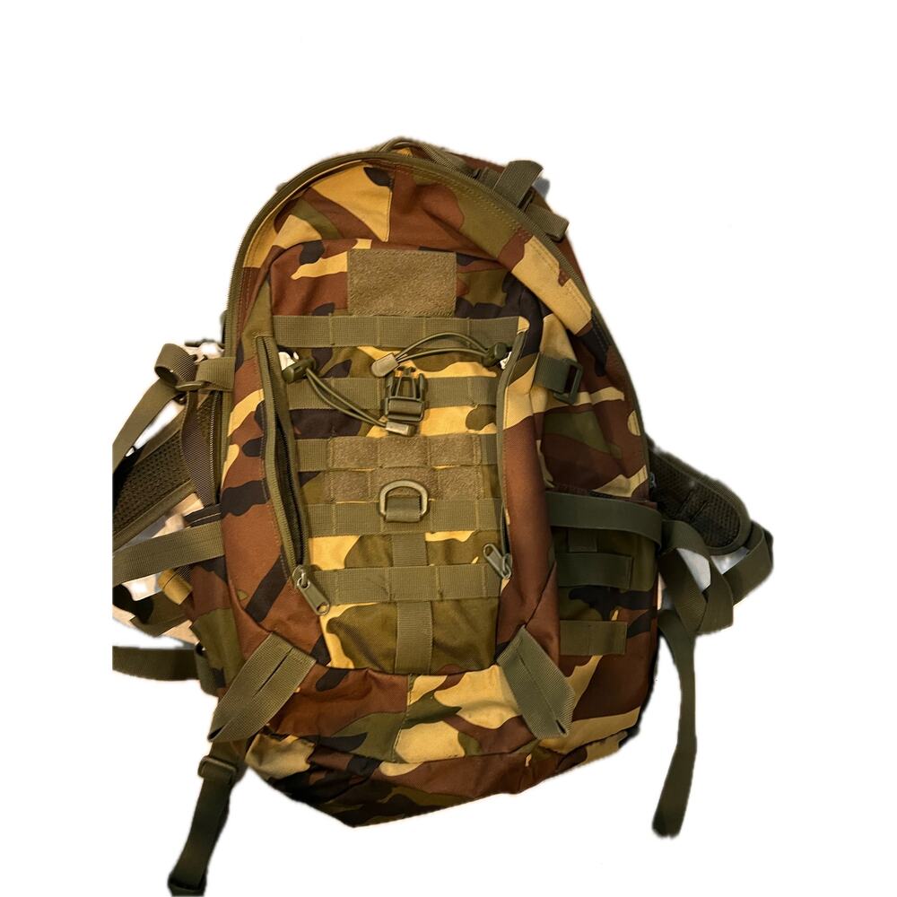 LYCZMY Military Tactical Backpack Brown Green Camo
